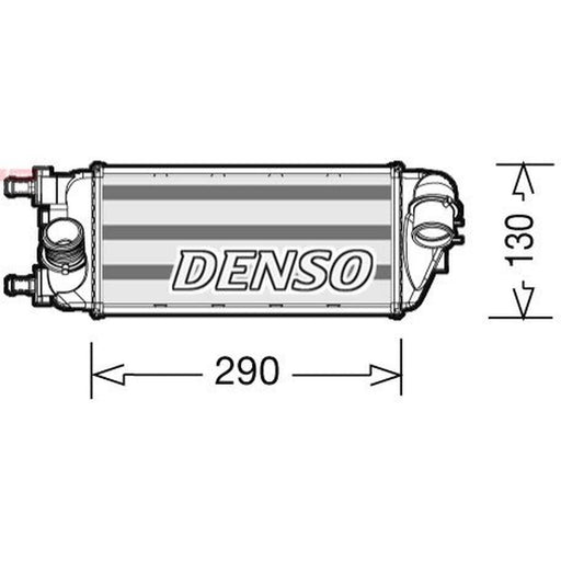 Denso Intercooler (Charge Air Cooler) fits Fiat 500 2009-2010 0.9 1.3