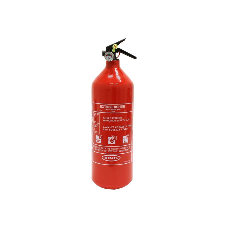 Ring 2Kg ABC Fire Extinguisher with Gauge - RCT1760 Ring Automotive - Dynamic Drive