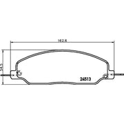 Mintex Front Brake Pad Set fits Ford Australia Mustang 2004-2014 4.0 4.6