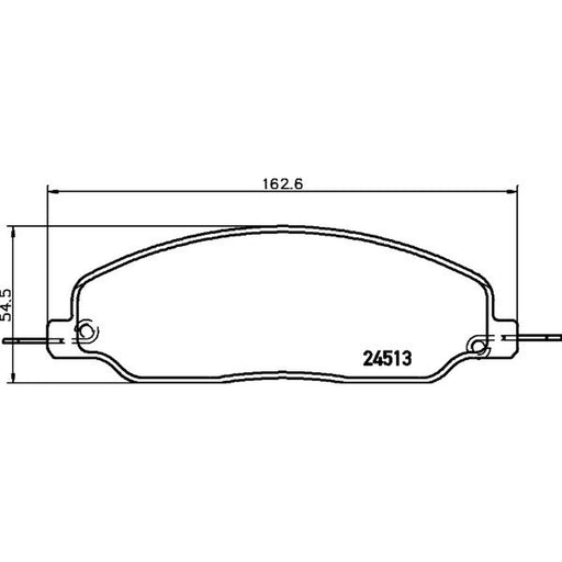 Mintex Front Brake Pad Set fits Ford Australia Mustang 2004-2014 4.0 4.6
