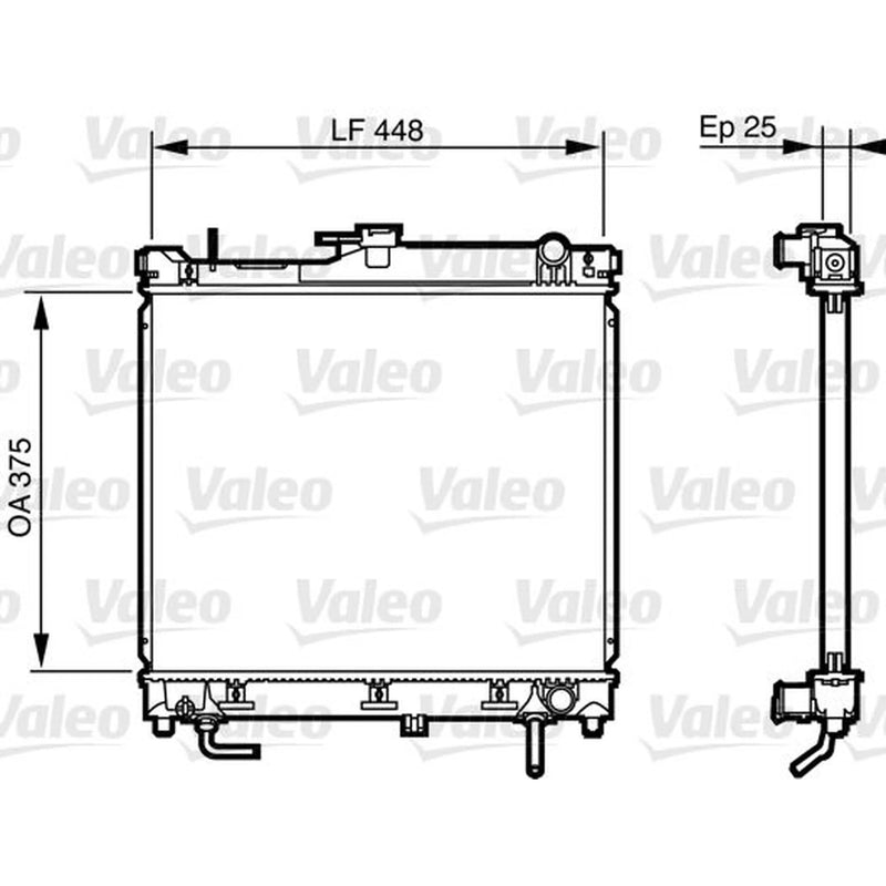 Valeo Engine Radiator 735578