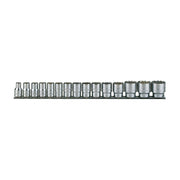 Teng Tools 1/2" Socket Clip Rail Set 12 pt AF 15 Pieces Teng Tools - Dynamic Drive