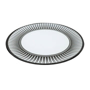 Camping Caravan Picnic Fishing Travel Melamine 16pc Dining Dinner Set - Stripe 7 Leisurewize  - Dynamic Drive
