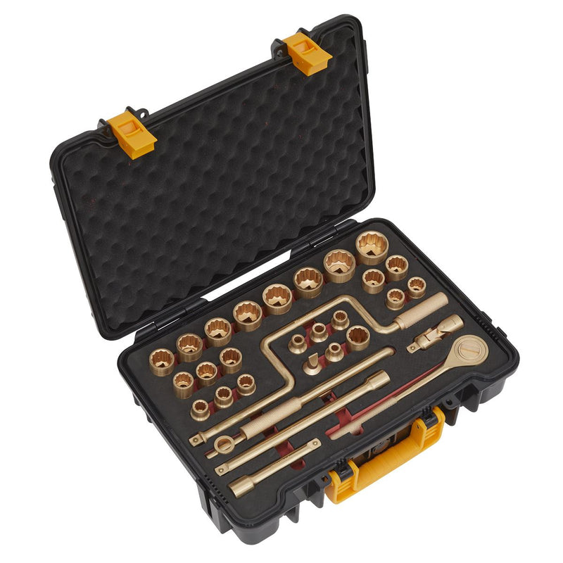 Sealey Premier Premier Non-Sparking Socket Set 1/2"Sq Drive 31pc NS039 Sealey Premier - Dynamic Drive