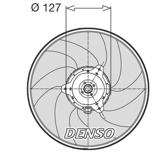 Denso Engine Cooling Fan fits BMW 3 1982-1987