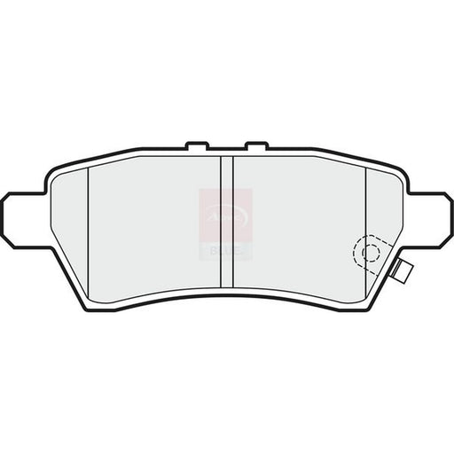 Apec Rear Brake Pad Set fits Nissan Pathfinder III 2005-2010 2.5 3.0 4.0