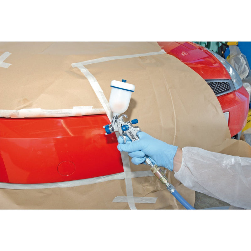 Draper Gravity Feed HVLP Air Spray Gun, 100ml 09708 Draper - Dynamic Drive