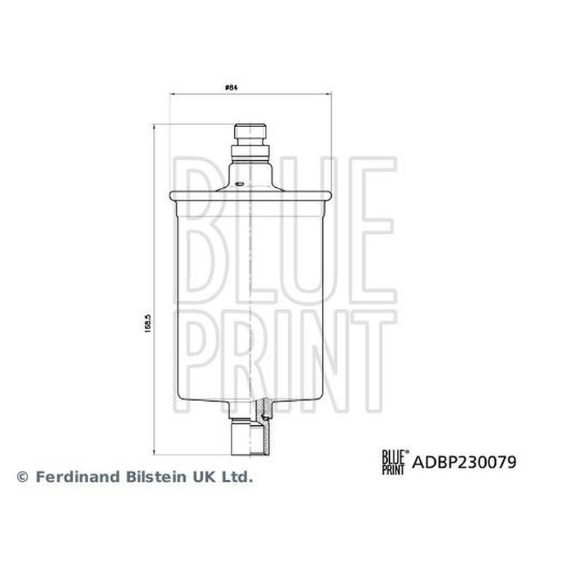 Blue Print Fuel Filter Element fits Porsche 911 1983-1997 3.2 3.3 3.6 3.8