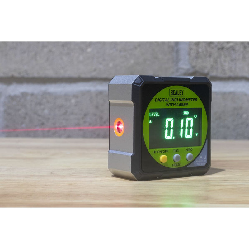 Sealey Inclinometer Digital with Laser AK9991 Sealey - Dynamic Drive