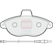 Apec Front Brake Pad Set PD3315