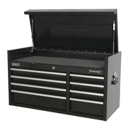 Sealey Topchest 8 Drawer 1040mm Heavy-Duty Black PTB104008 Sealey - Dynamic Drive
