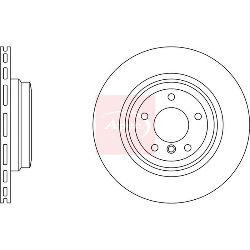 Apec Front Vented & Rear Vented Brake Discs & Pads fits BMW 3 2004-2013