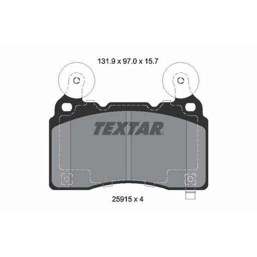 Textar Front Brake Pad Set 2591501