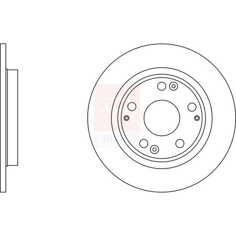 Apec 2 x Solid Brake Discs fits Honda Cr-Z 2010-2013 1.5