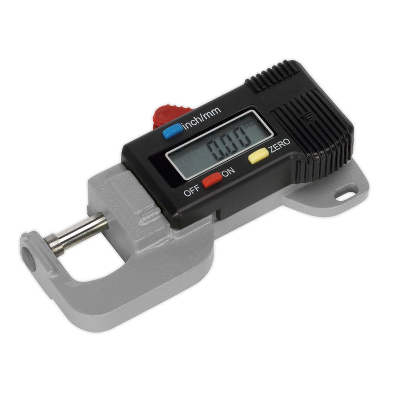 Sealey Digital External Micrometer 0-12.7mm(0-0.5") AK9638D Sealey - Dynamic Drive