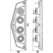Hella Tail Light / Lamp P21W Left