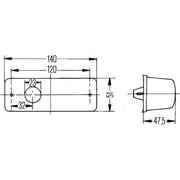 Hella Auxiliary Direction Indicator Lateral Mounting Connectors