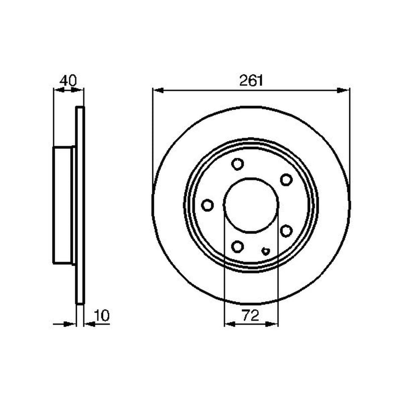 Bosch Front & Rear Brake Discs & Pads fits Mazda Premacy 2000-2005 2.0