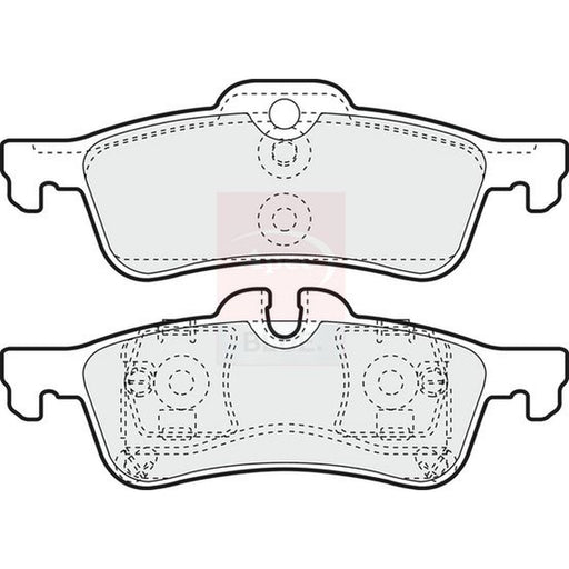 Apec Rear Brake Pad Set fits Mini Mini 2001-2010