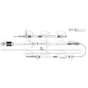 Apec Handbrake Cable Right Rear CAB1659