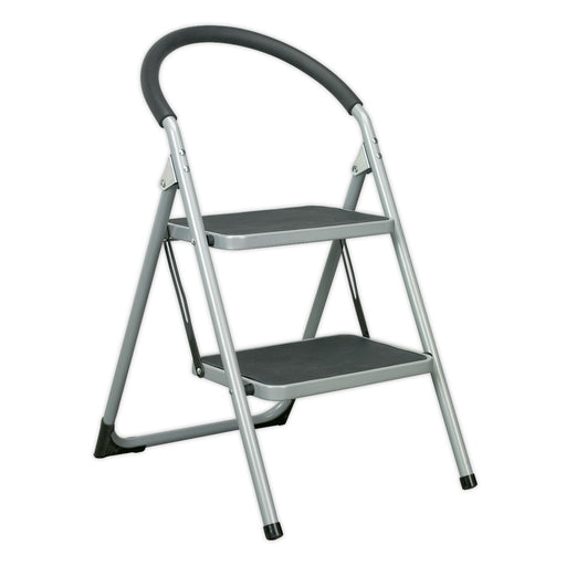 Sealey Step Stool 2-Tread 150kg Capacity EN14183 ASL2 Sealey - Dynamic Drive