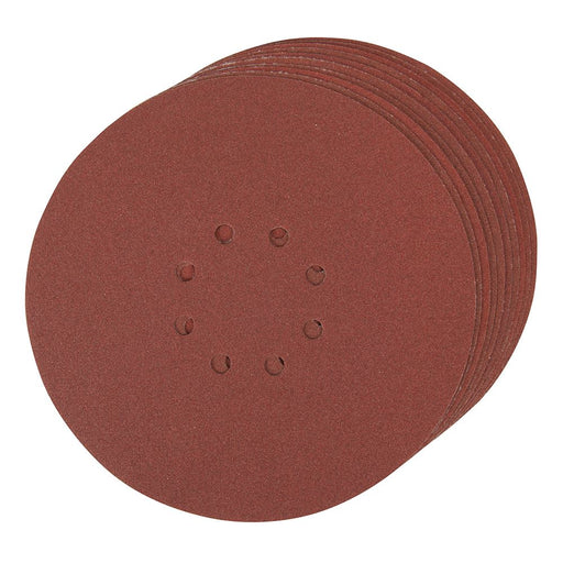Silverline Hook & Loop Discs Punched 225mm 10pk 120 Grit Silverline - Dynamic Drive