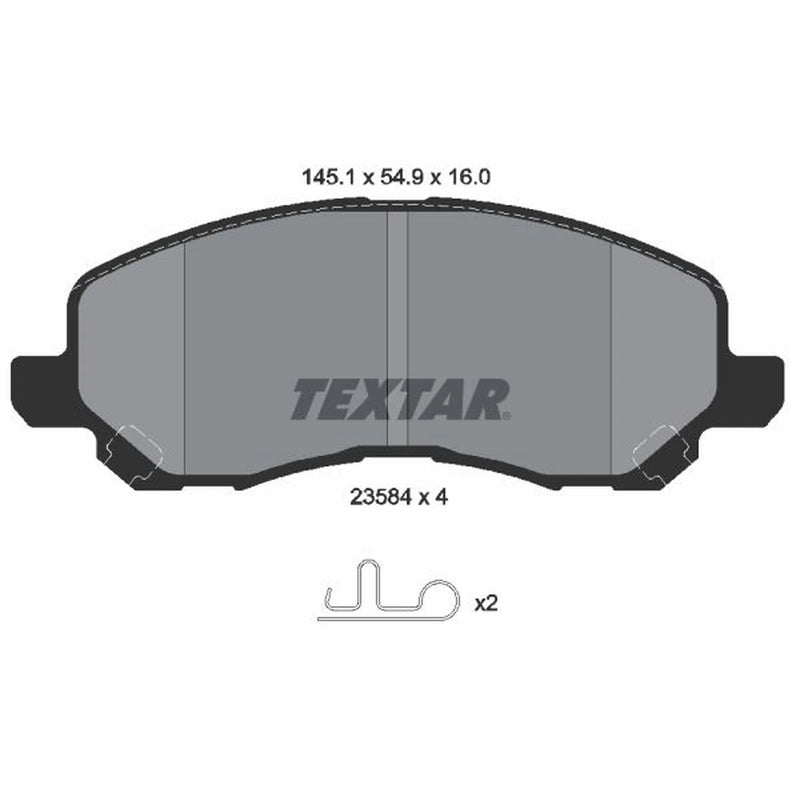 Textar Front Brake Pad Set 2358403