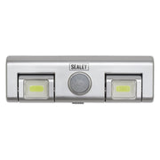 Sealey Auto 8 LED Light with PIR Sensor 3 x AA Cell GL93 Sealey  - Dynamic Drive