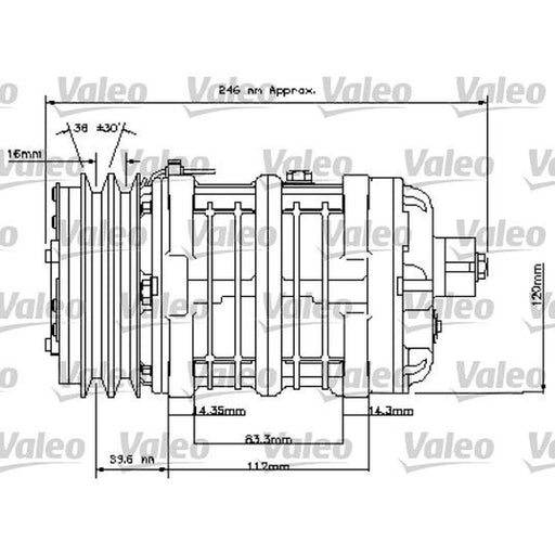Valeo Air Conditioning Compressor 815847