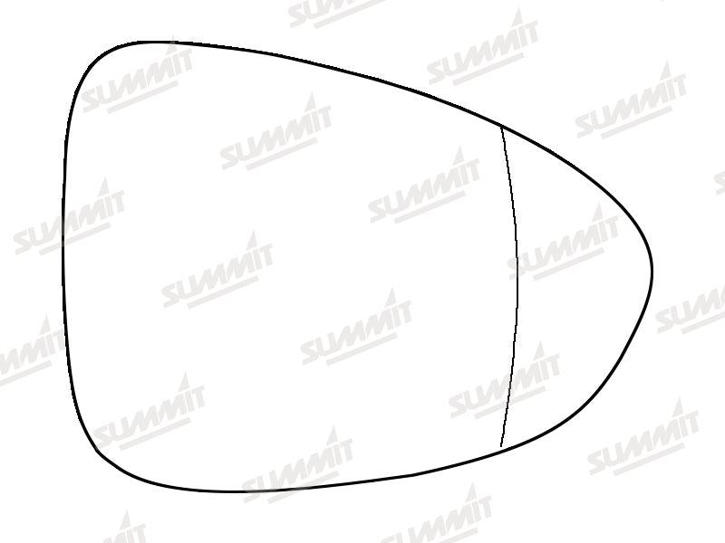 Summit Stick-On Standard Mirror Glass fits Vauxhall Zafira Tourer RHS Summit - Bars 4 Cars