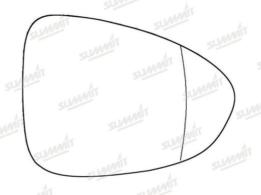 Summit Stick-On Standard Mirror Glass fits Vauxhall Zafira Tourer RHS Summit - Bars 4 Cars