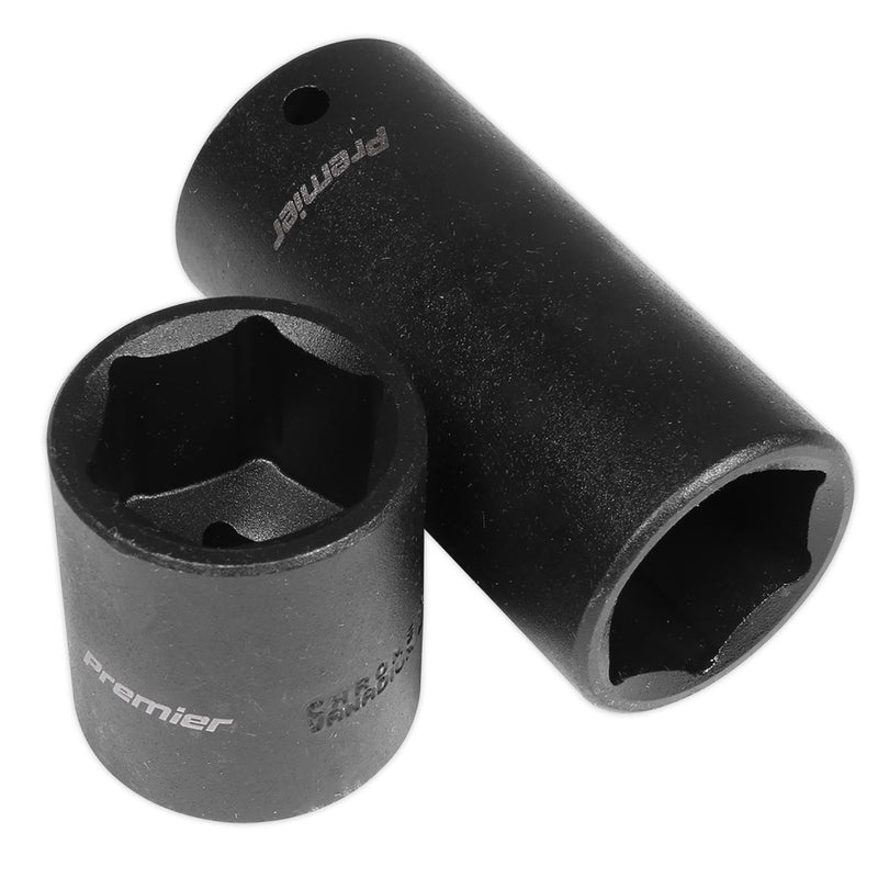 Sealey Impact Socket Set 34pc 1/2"Sq Drive Metric AK5634M Sealey - Dynamic Drive