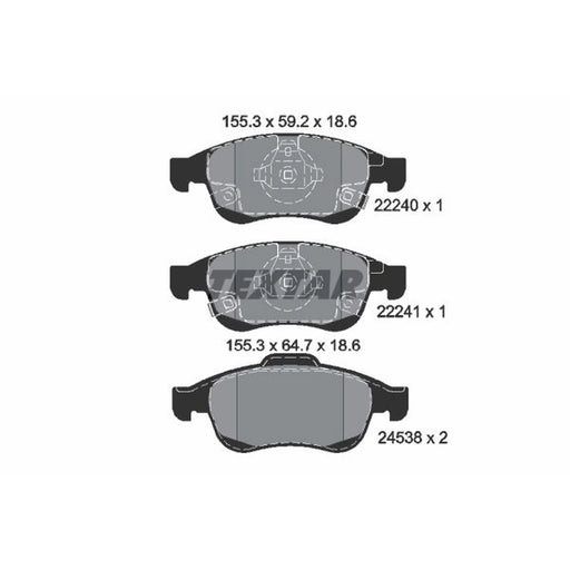 Textar Front Brake Pad Set 2224001
