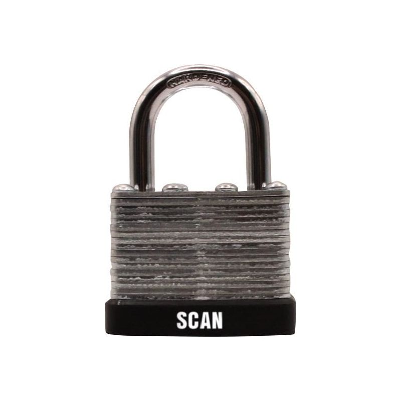 Scan Laminated Steel Padlock 40mm Keyed Alike Pack of 2 Scan - Dynamic Drive