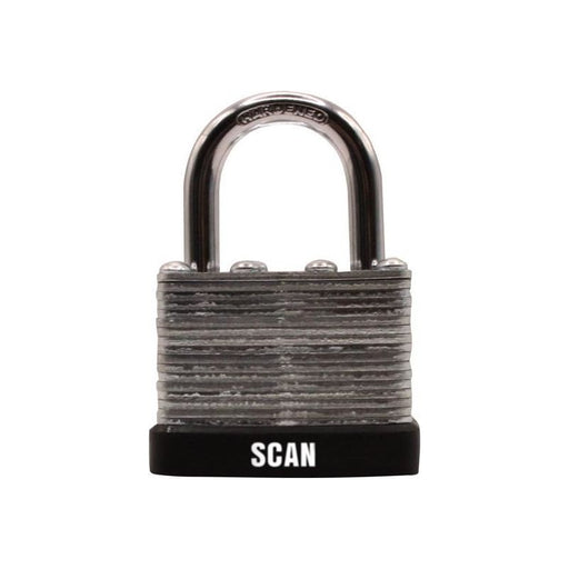 Scan Laminated Steel Padlock 40mm Keyed Alike Pack of 2 Scan - Dynamic Drive