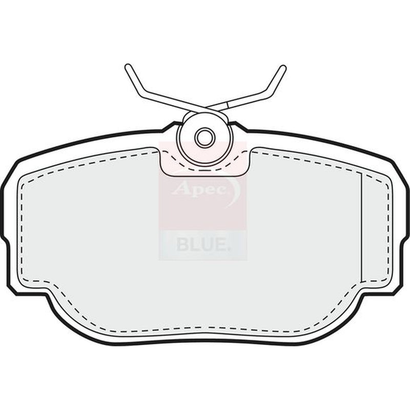 Apec Rear Brake Pad Set fits Land Rover Discovery 1998-2004 2.5 4.0