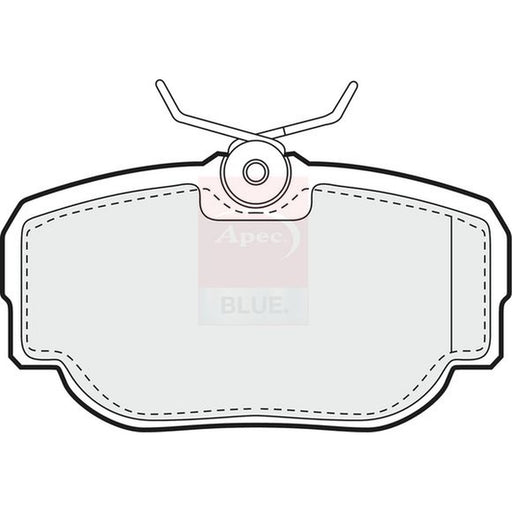 Apec Rear Brake Pad Set fits Land Rover Discovery 1998-2004 2.5 4.0