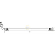 NAPA Brake Hydraulic Hose Line Rear Left fits Toyota Rav 4 2000-2005 1.8 2.0