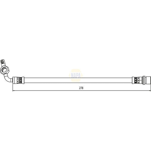 NAPA Brake Hydraulic Hose Line outer NBH1244