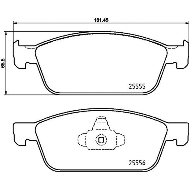 Brembo 4 x Front Brake Pad Set fits Ford Kuga II 2015-2019 1.5