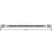Borg & Beck Brake Hydraulic Hose Line Rear Right BBH8024