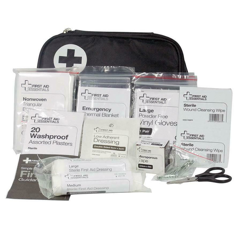 AA 45 Piece First Aid Kit Medical Emergency Bag Travel Work Home Car Office Box AA - Dynamic Drive