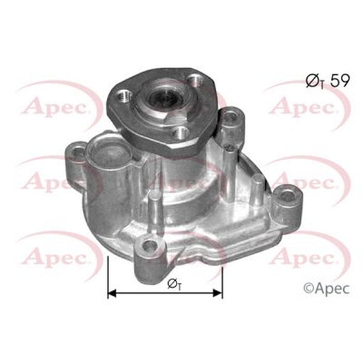 Apec Engine Cooling Water Pump fits Audi A3 2003-2007 1.6