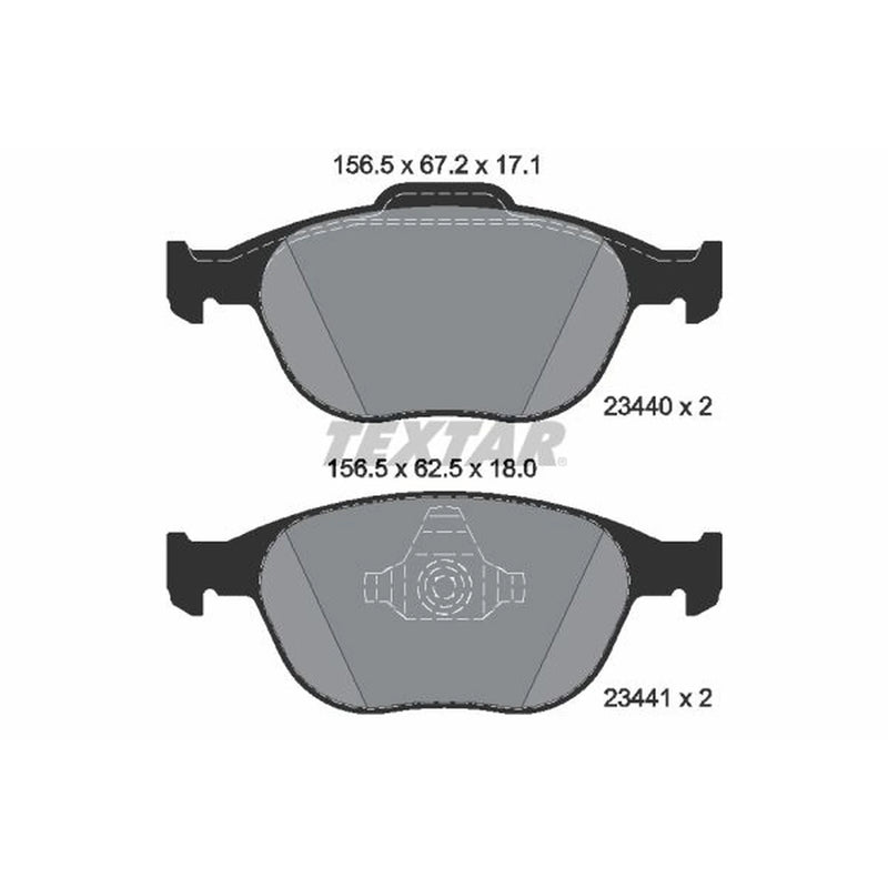Textar Front Brake Pad Set 2344007