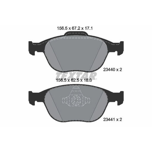 Textar Front Brake Pad Set 2344007