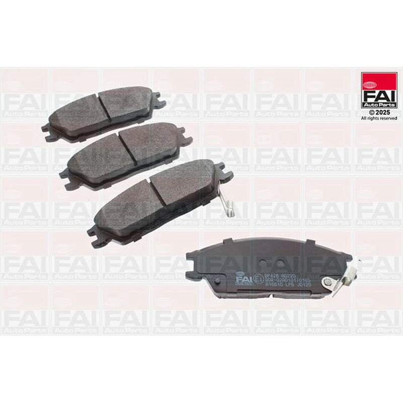 FAI Front Brake Pad Set fits Hyundai Accent 1994-2000 1.3 1.5