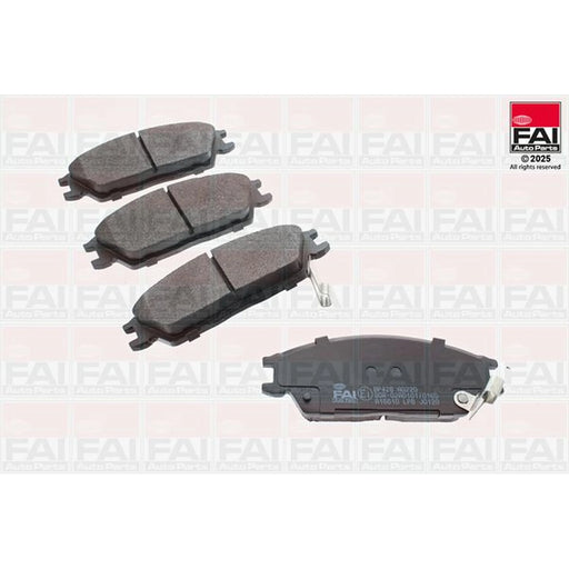 FAI Front Brake Pad Set fits Hyundai Accent 1994-2000 1.3 1.5