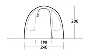 Outwell Sky 2 Pole Tent Blue 2 Person Outwell - Dynamic Drive
