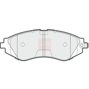 Apec Front Brake Pad Set fits Chevrolet Tacuma 2005-2009 1.6 2.0