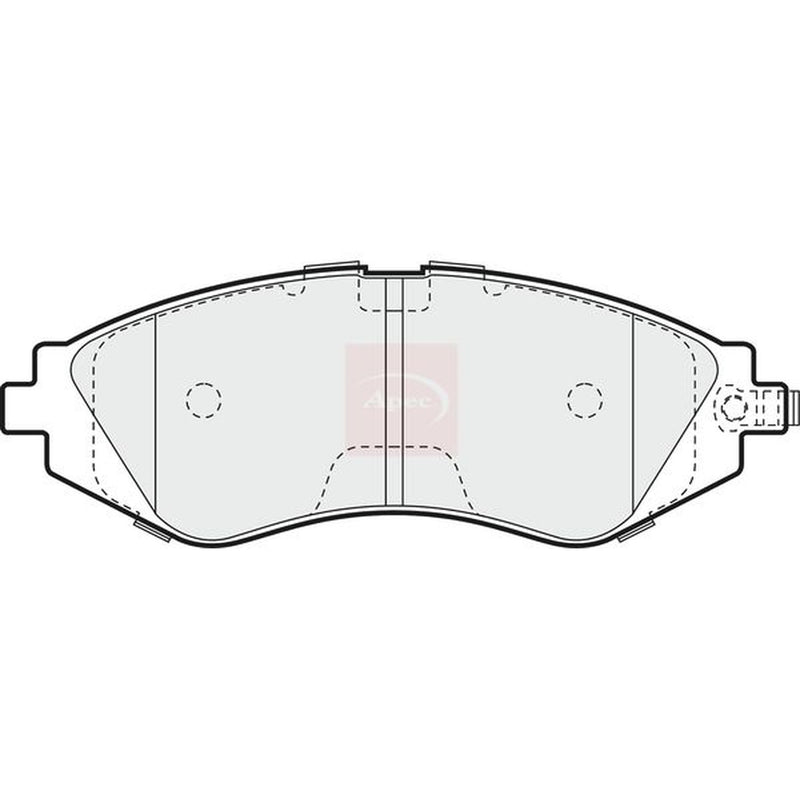 Apec Front Brake Pad Set fits Chevrolet Tacuma 2005-2009 1.6 2.0